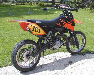 el pete la scherco avc les carenages de ktm